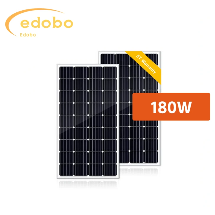 180 W-os monokristályos fotovoltaikus panelek