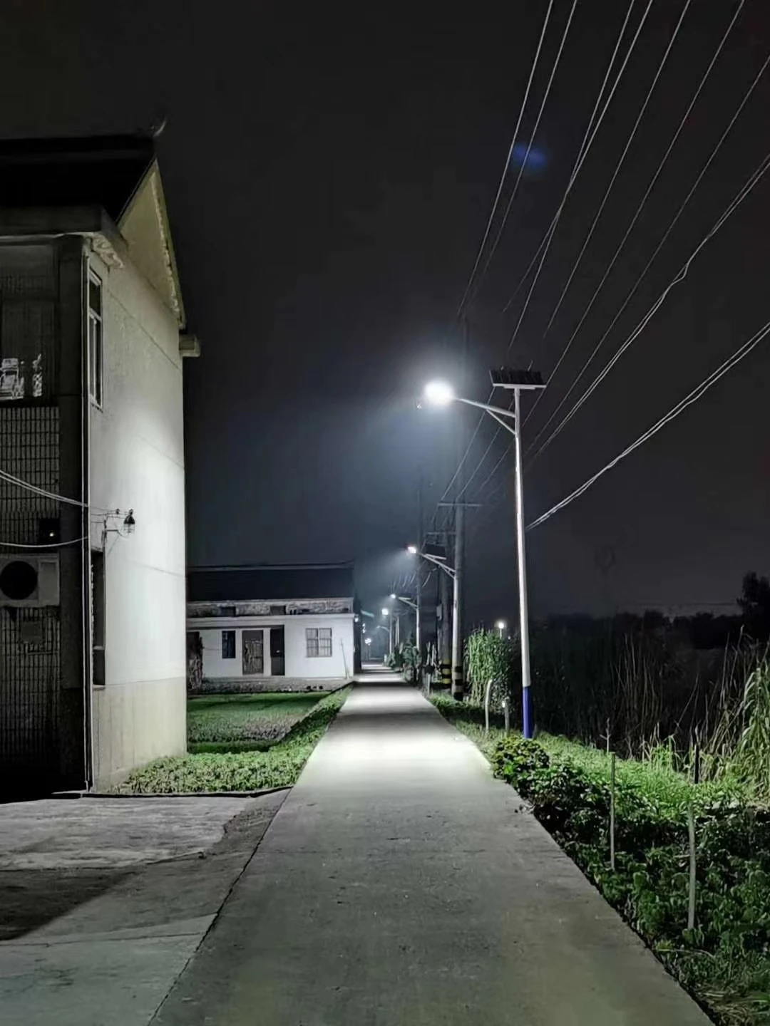 Solar street light night Solar street light night