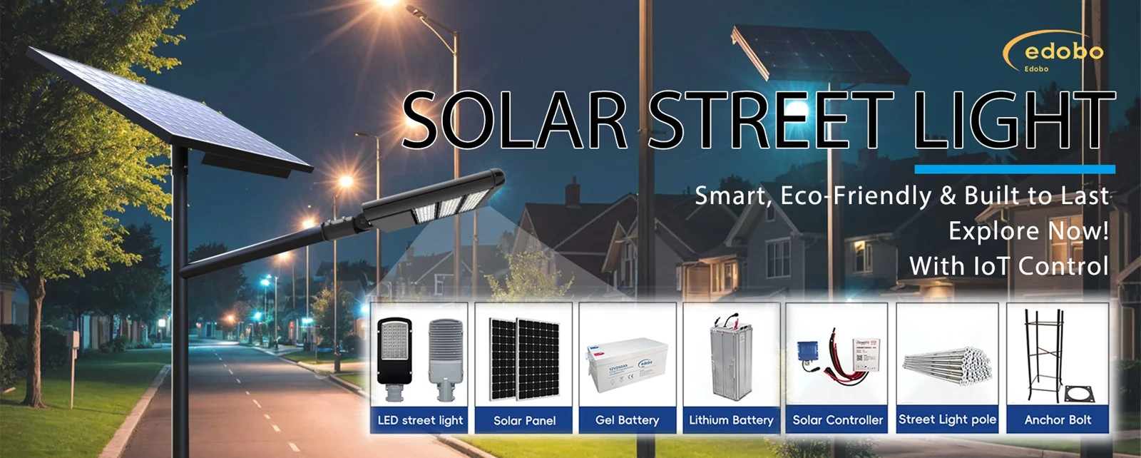 Edobo solar street light