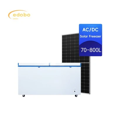 Energiatakarékos AC/DC napelemes mélyhűtős hűtőszekrény háztartási használatra